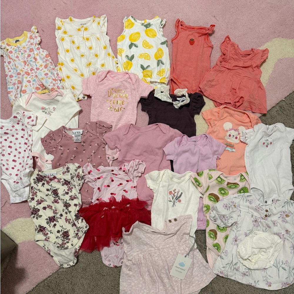 Assorted Baby Girl Onesies and Dresses